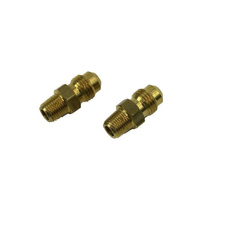 FORD MUSTANG 1967-1973 LOT DE 2 CONNECTEURS REFROIDISSEUR D'HUILE DE TRANSMISSION transmission oil cooler fitting SCOTT DRAKE MO