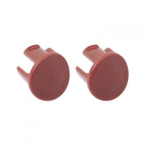FORD MUSTANG 1987-1993 BOUCHONS D'ACCOUDOIR DE PANNEAU DE PORTE CONDUCTEUR ROUGE armrest plugs red lh DANIEL CARPENTER E7ZZ-6124