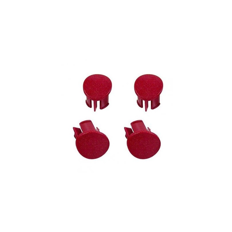 FORD MUSTANG 1987-1993 BOUCHONS D'ACCOUDOIR DE PANNEAU DE PORTE PASSAGER ROUGE armrest plugs red rh DANIEL CARPENTER E7ZZ-612405