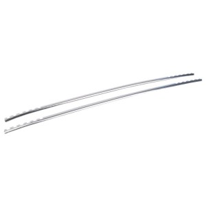 FORD MUSTANG 1987-1993 door arm rest chrome trim strips DANIEL CARPENTER E7ZZ-6124150