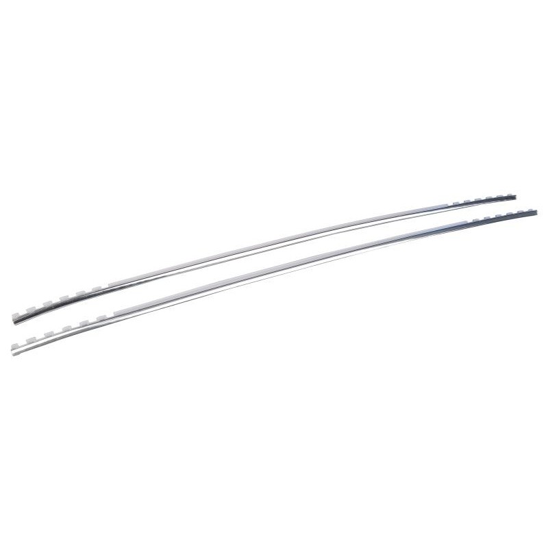 FORD MUSTANG 1987-1993 door arm rest chrome trim strips DANIEL CARPENTER E7ZZ-6124150
