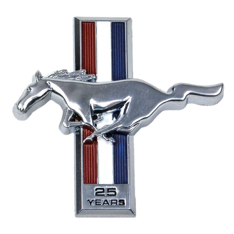 FORD MUSTANG 1989-1990 dash emblem - 25th anniv DANIEL CARPENTER E9ZZ-6104460