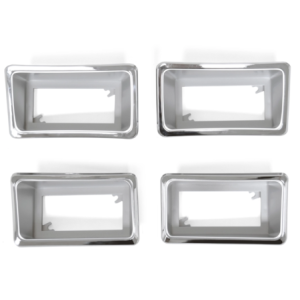 FORD MAVERICK 1970-1977 ENSEMBLE DE 4 ENTOURAGEs DE FEU DE POSITION LATERAL Side Marker Light Bezel 4pc Set ACP FK-BM022 D0DZ-15