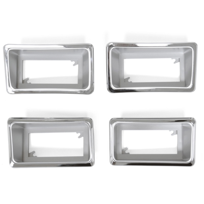 FORD MAVERICK 1970-1977 ENSEMBLE DE 4 ENTOURAGEs DE FEU DE POSITION LATERAL Side Marker Light Bezel 4pc Set ACP FK-BM022 D0DZ-15