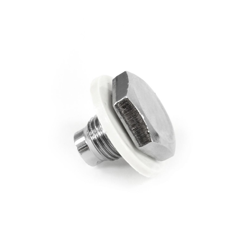 FORD BRONCO 1966-1977 Oil Pan Drain Plug With Gasket Chrome ACP FM-EO007 D1AZ-6730-CHR