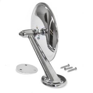 FORD ECONOLINE 1961-1967 Outside Mirror 6 Inch Round With Shim Plate Passenger Side Correct for 61 to early-64