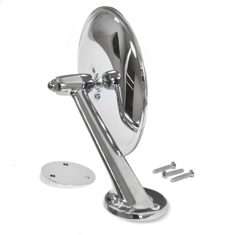 FORD ECONOLINE 1961-1967 Outside Mirror 6 Inch Round With Shim Plate Passenger Side Correct for 61 to early-64