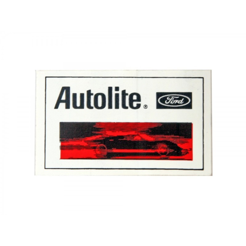FORD MUSTANG 1964-2015 AUTOCOLLANT 1/2x2 1/2 Autolite Decal SCOTT DRAKE DZ-120