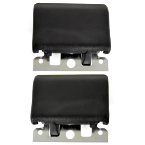 FORD BRONCO 1968-1977 PAIRE POIGNEES PORTE INTERIEUR NOIR Inside Door Handle Black Pair ACP FB-BD039 C8AZ-6222600/1-BLK