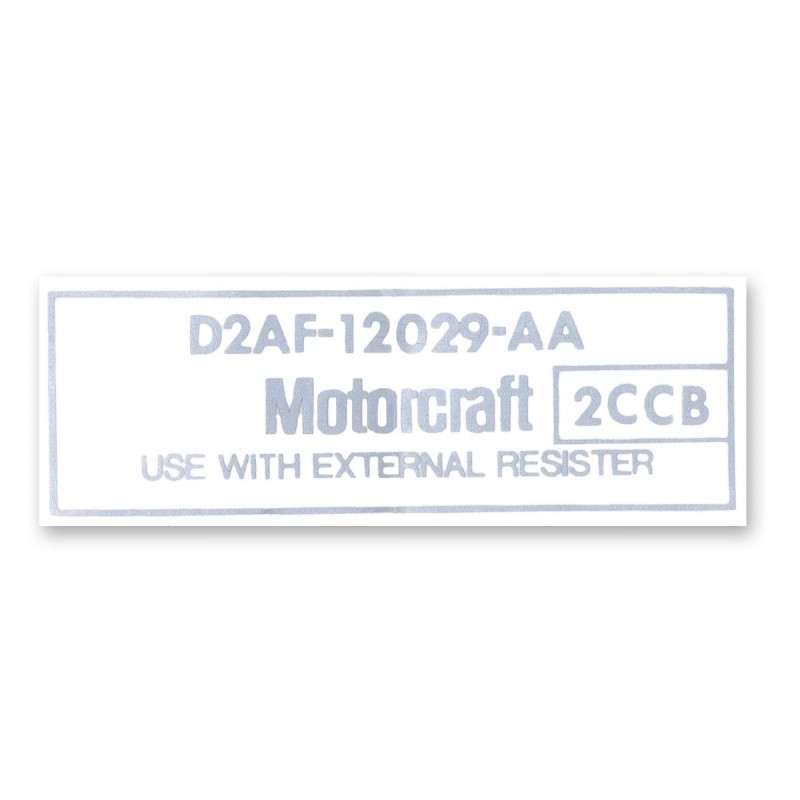 FORD MUSTANG 1972-1973 AUTOCOLLANT Coil decal SCOTT DRAKE DF-715