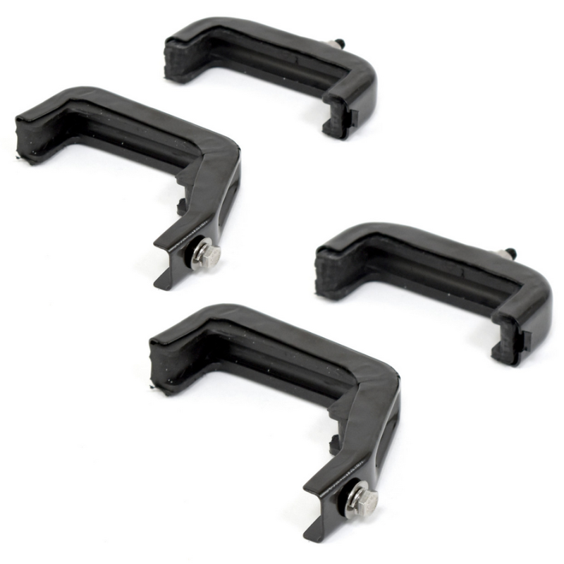FORD BRONCO 1966-1977 289 302 KIT SUPPORTS DE RADIATEUR MAXCORE 8 PIECES MaxCore Radiator Bracket Set 8 pcs Black For 3.25 Inch