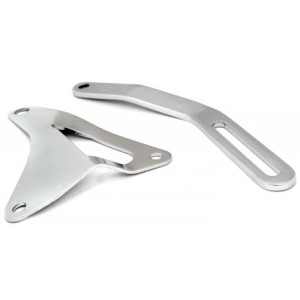 FORD MUSTANG 1965-1973 V8 289 302 SET DE SUPPORTS D ALTERNATEUR CHROME Alternator Bracket set 289 302 Chrome SCOTT DRAKE C5ZZ-10