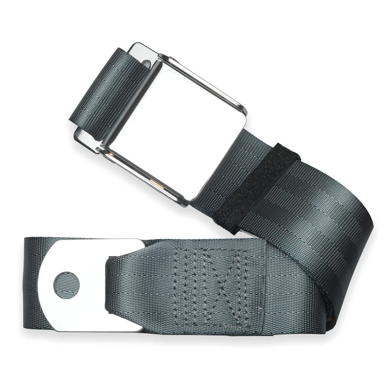2pt blue lap belt 60 chrome aviation buckle w/hardware RETROBELT 258-BLU-60-21