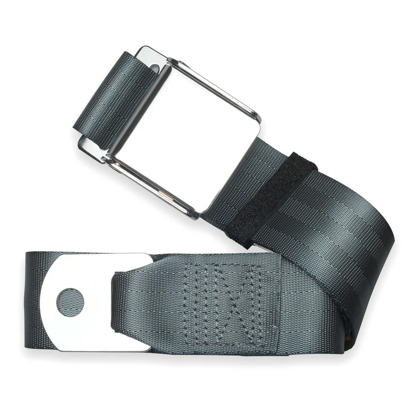 2pt blue lap belt 75 chrome aviation buckle RETROBELT 258-BLU-75