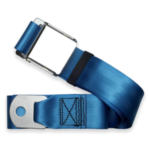 2pt cobalt blue lap belt 75 chrome aviation buckle RETROBELT 258-CBB-75