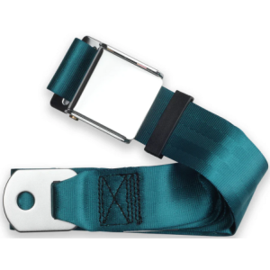 2pt medium turquoise lap belt 75 chrome aviation buckle RETROBELT 258-MTQ-75