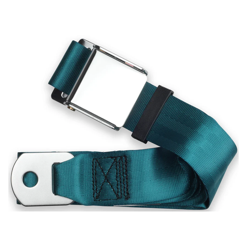 2pt medium turquoise lap belt 75 chrome aviation buckle RETROBELT 258-MTQ-75