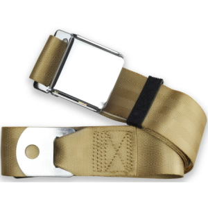 2pt sand lap belt 60 chrome aviation buckle RETROBELT 258-SND-60