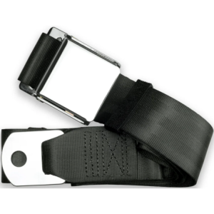2ptsteel lap belt 60 chrome aviation buckle RETROBELT 258-STL-60