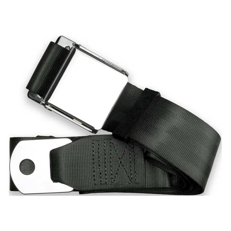 2pt steel lap belt 60 chrome aviation buckle w/hardware RETROBELT 258-STL-60-21
