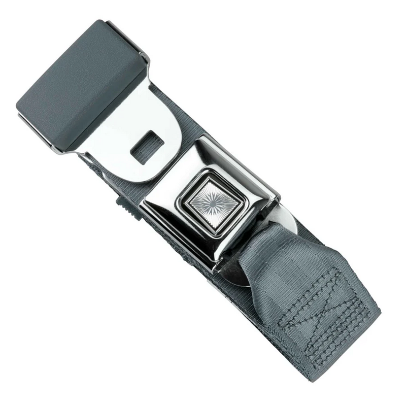 2pt blue lap belt 60 starburst push button buckle w/hardware RETROBELT 268-BLU-60-21