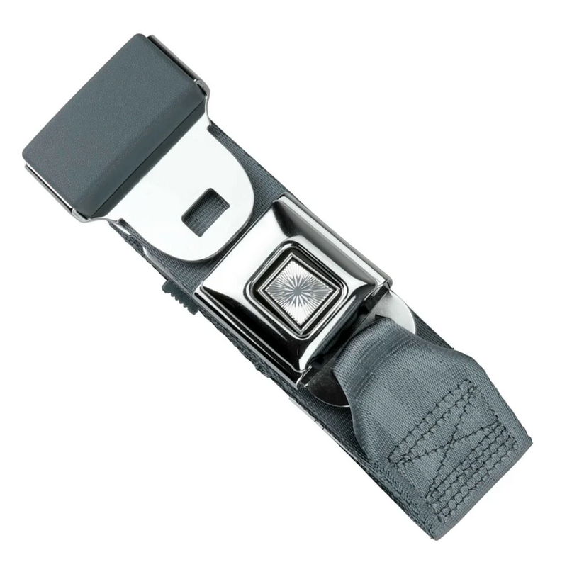 2pt blue lap belt 75 starburst pushbutton buckle w/lap belt hardware kit RETROBELT 268-BLU-75-21