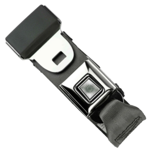 2pt charcoal lap belt 75 starburst pushbutton buckle RETROBELT 268-CHR-75