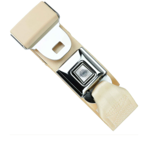 2pt ivory lap belt 60 starburst pushbutton buckle RETROBELT 268-IVY-60