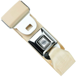 2pt ivory lap belt 75 starburst pushbutton buckle RETROBELT 268-IVY-75