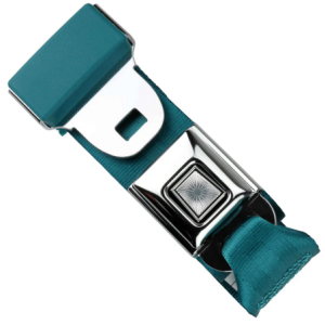 2pt medium turquoise lap belt 75 starburst pushbutton buckle RETROBELT 268-MTQ-75