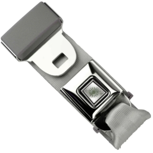 2pt silver lap belt 75 starburst pushbutton buckle RETROBELT 268-SIL-75