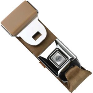 2pt tan lap belt 60 starburst pushbutton buckle RETROBELT 268-TAN-60