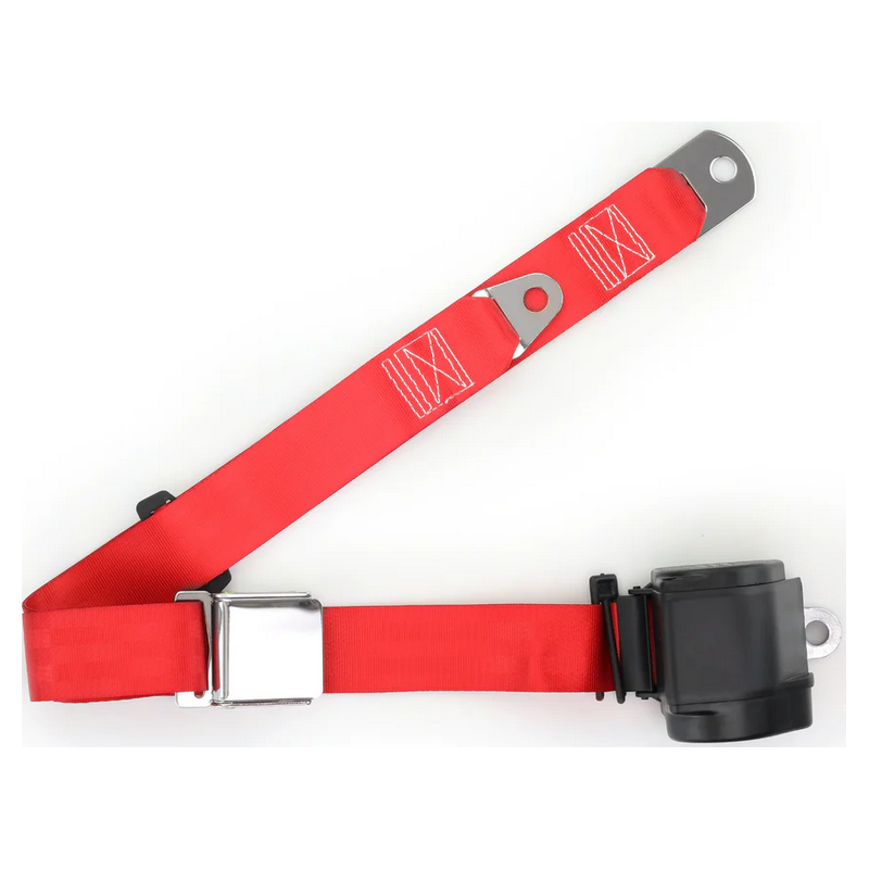 3pt bright red aviation rear RETROBELT 3P-BRD-AR