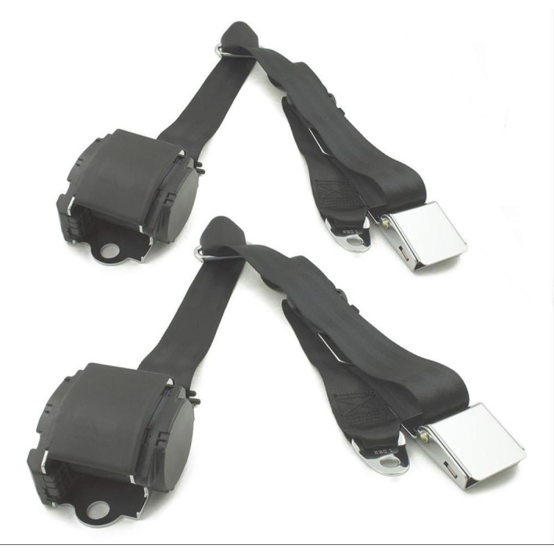 Ceintures 3 points RetroBelt RB-6573MUSTKT-BLK - Mustang 1964-1973
