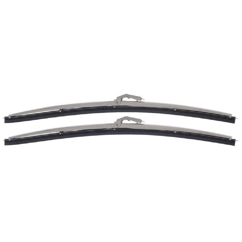 FORD F250 1967-1974 PAIRE D'ESSUIE GLACE OER Stainless Steel Wiper Blades GS675