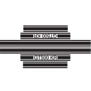 FORD MUSTANG 1968 KIT DE BANDES POUR SHELBY GT 500 KR NOIR Shelby GT 500 KR stripe kit black SCOTT DRAKE S8MS-16224-B