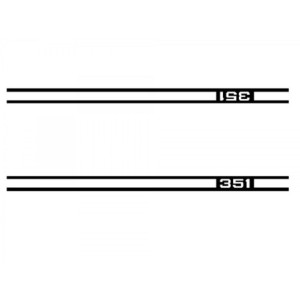 FORD MUSTANG 1970 POCHOIR BANDE DE CAPOT MOTEUR 351 engine hood stripe stencil SCOTT DRAKE GE-811-351