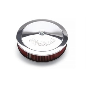BOITIER CHROME + FILTRE A AIR 355 diamètre EDELBROCK 1224
