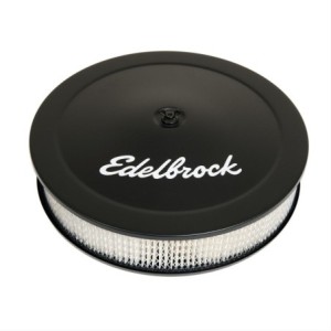BOITIER NOIR + FILTRE A AIR 355 diamètre EDELBROCK 1223