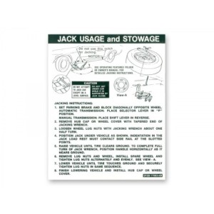 FORD MUSTANG 1971-1972 Coupe jack instructions regular wheel late 1971-1972 SCOTT DRAKE DF-413