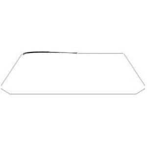 FORD MUSTANG 1964-1968 COUPE FASTBACK CONTOUR DE PARE BRISE CHROME DROIT HAUT COTE PASSAGER Windshield Molding Top Right hand SC