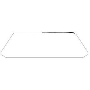 FORD MUSTANG 1964-1968 COUPE FASTBACK CONTOUR DE PARE BRISE CHROME GAUCHE HAUT COTE CONDUCTEUR Windshield Molding Top Left hand