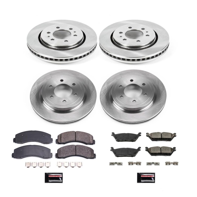 FORD F150 2018-2020 V6 164 183 204 213 V8 302 KIT DE DISQUES ET PLAQUETTES DE FREIN AVANT ET ARRIERE EN CERAMIQUE AVEC FREIN A M