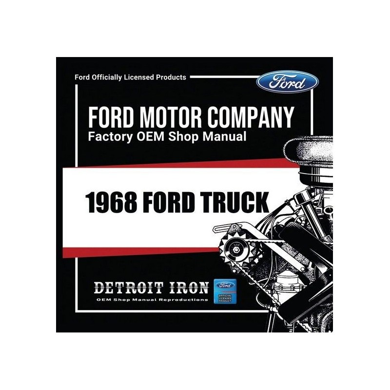FORD TRUCK 1968 MANUEL DE RÉPARATION ET SCHÉMAS DE CÂBLAGE AU FORMAT USB DETROIT IRON Factory Manual DCDF94