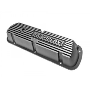 FORD MUSTANG 1964-1973 V8 260 289 302 351W PAIRE DE CACHE CULBUTEURS ALUMINIUM SHELBY SMALL BLOCK Aluminum Valve Covers with She