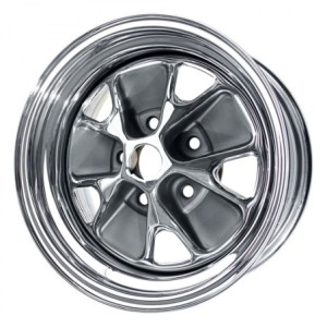 FORD MUSTANG 1965-1967 V8 JANTE STEEL WHEEL ACIER CHROME 15X7 (entraxe 114.3 x 5 goujons) ACIER CHROME styled steel wheel chrome