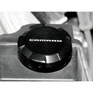 CHEVROLET CAMARO 2010-2014 COUVRE BOUCHON LIQUIDE DE DIRECTION ASSISTEE ALUMINIUM NOIR Power Steering reservoir cap cover billet