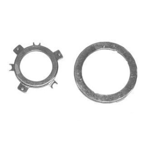 FORD MUSTANG 1965-1967 SET DE 2 PIECES POUR KLAXON PLAQUES DE CONTACT POUR VOLANT DELUXE GRAIN DE BOIS horn ring contact plate d
