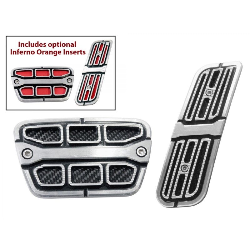 CHEVROLET CAMARO 2010-2014 COUVRE PEDALE BOITE AUTOMATIQUE SCOTT DRAKE Pedal Covers Automatic CA-180005-A