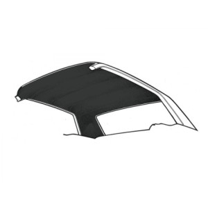 CHEVROLET CHEVELLE 1966 INTERIEUR DE TOIT NOIR Hardtop Headliner Black SCOTT DRAKE HL-GA-2D-66-BK